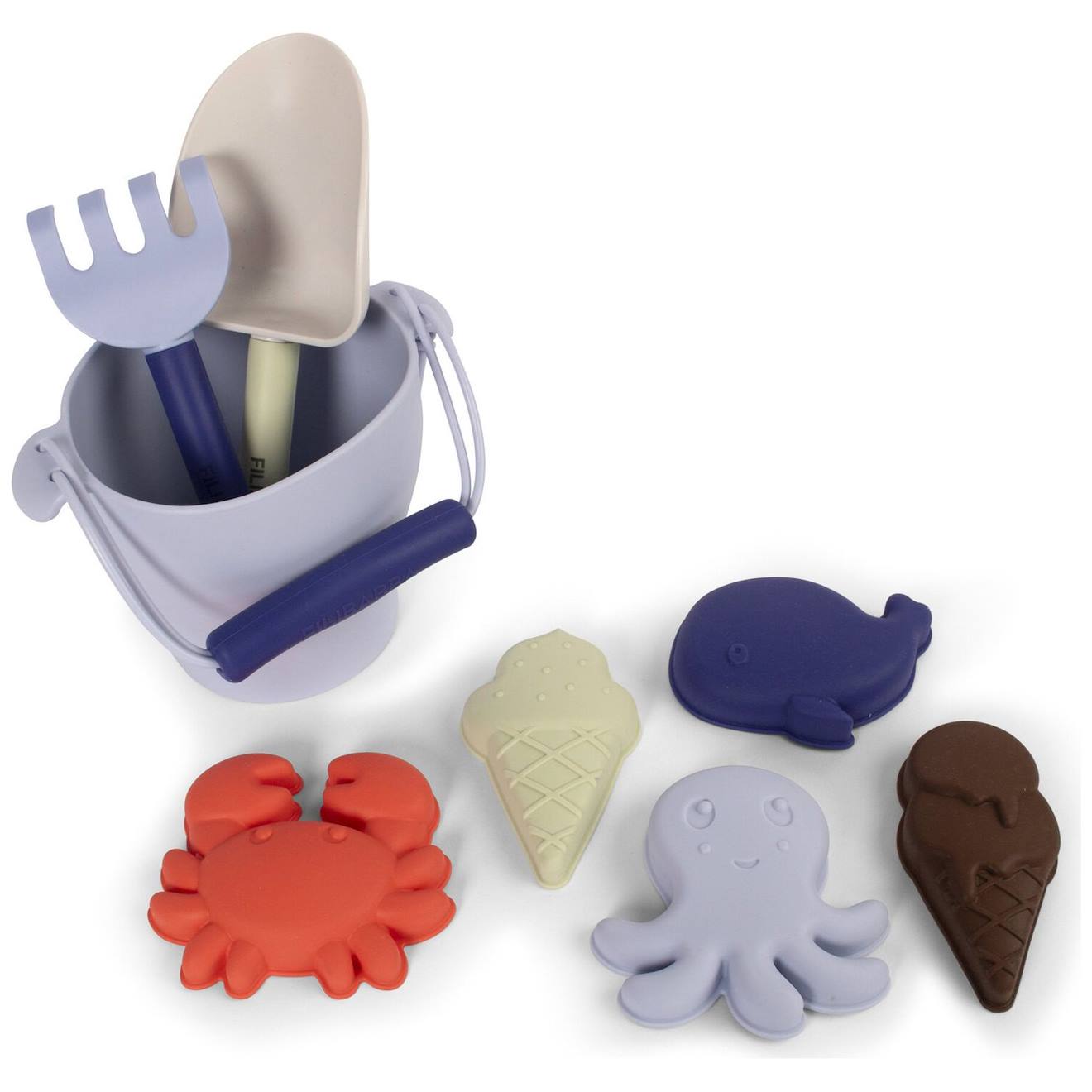 Ensemble De Plage Bleu, Orange, Marron