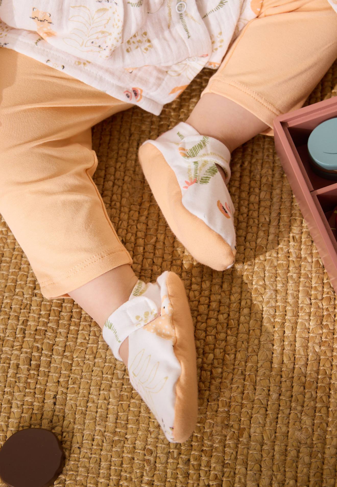 Chaussons Bébé Sierra Peche