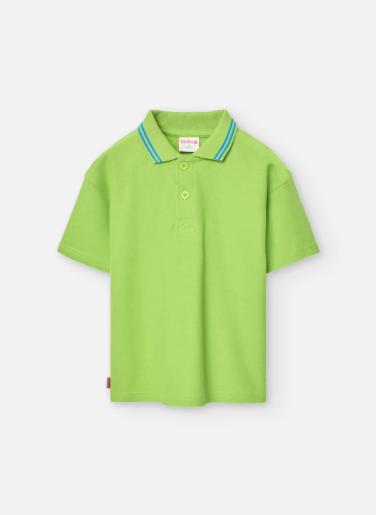 Polo 100 % Coton À Manches Courtes Vert