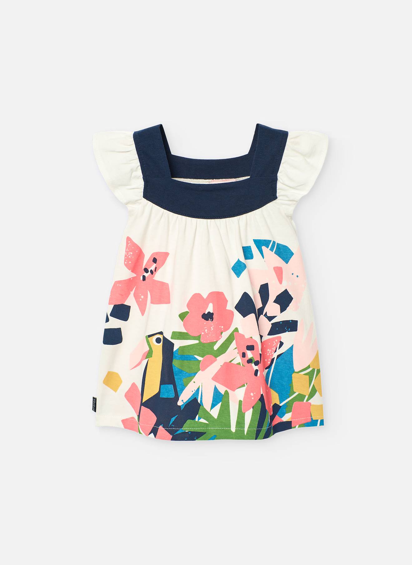 Robe En Coton Avec Imprimé Blanc