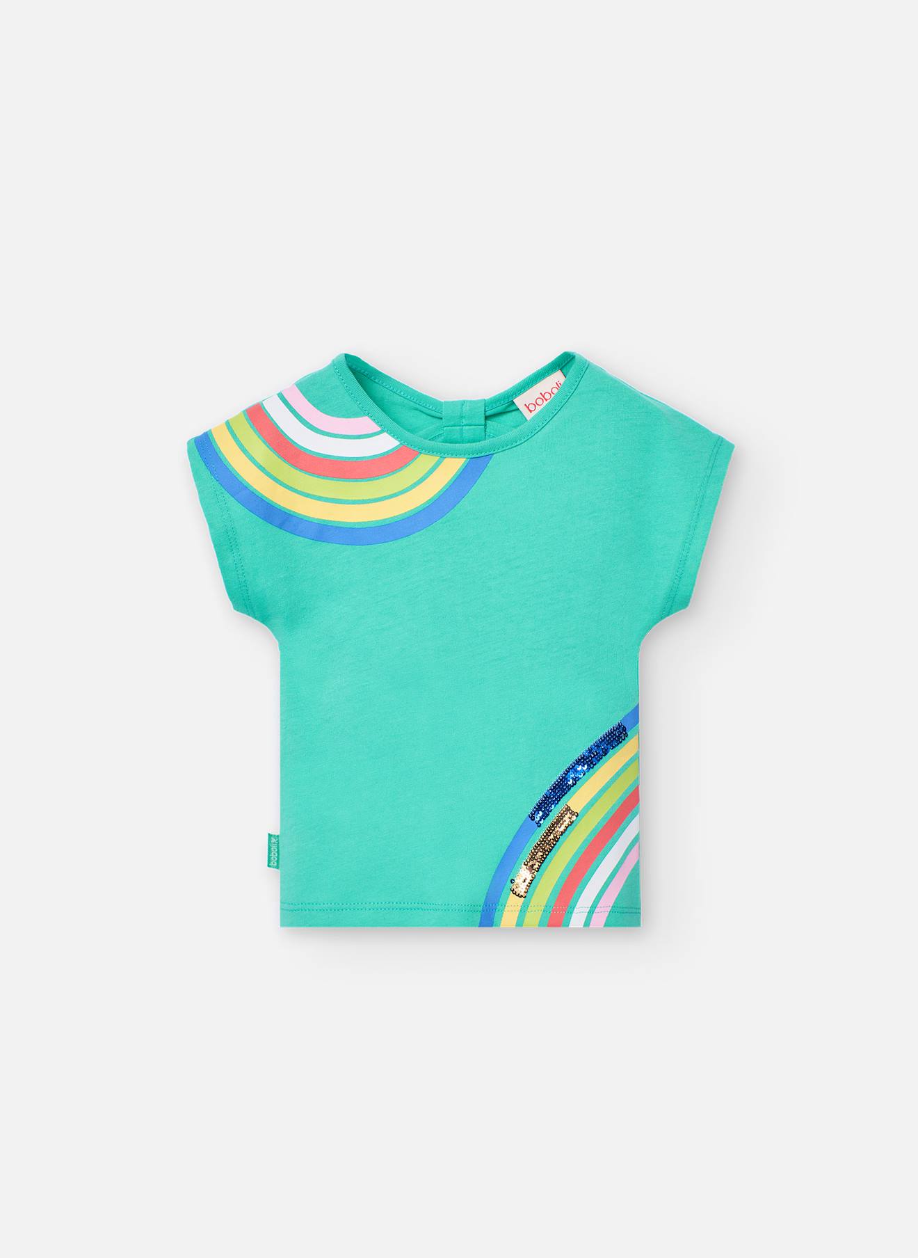 T-shirt À Manches Courtes Avec Ouverture Dans Le Dos Vert