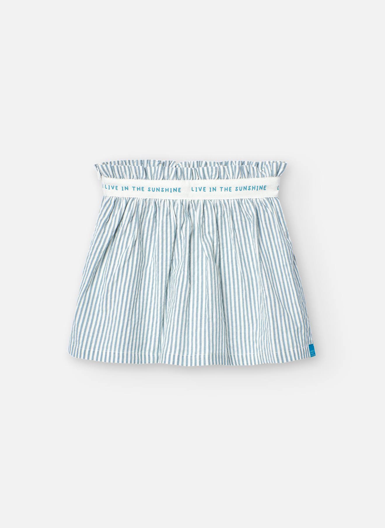 Jupe En Coton Avec Imprimé Rayé Vert