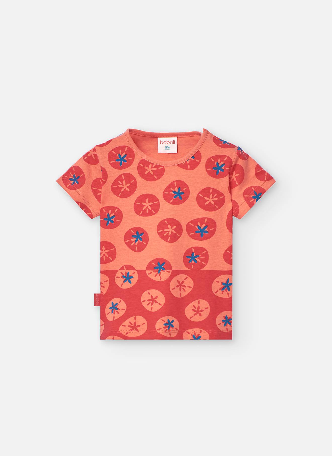 T-shirt Imprimé À Manches Courtes Rouge