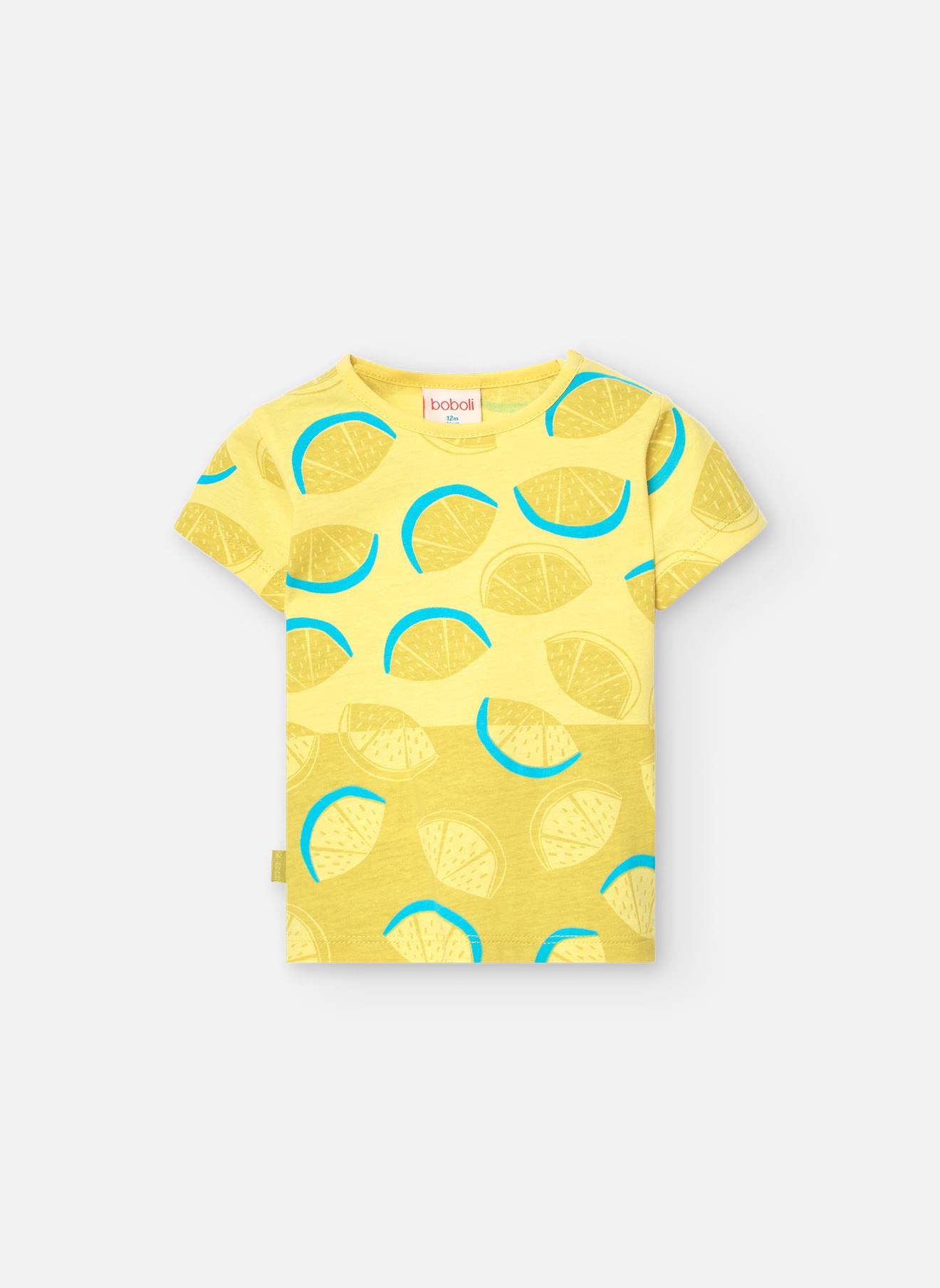 T-shirt Imprimé À Manches Courtes Jaune
