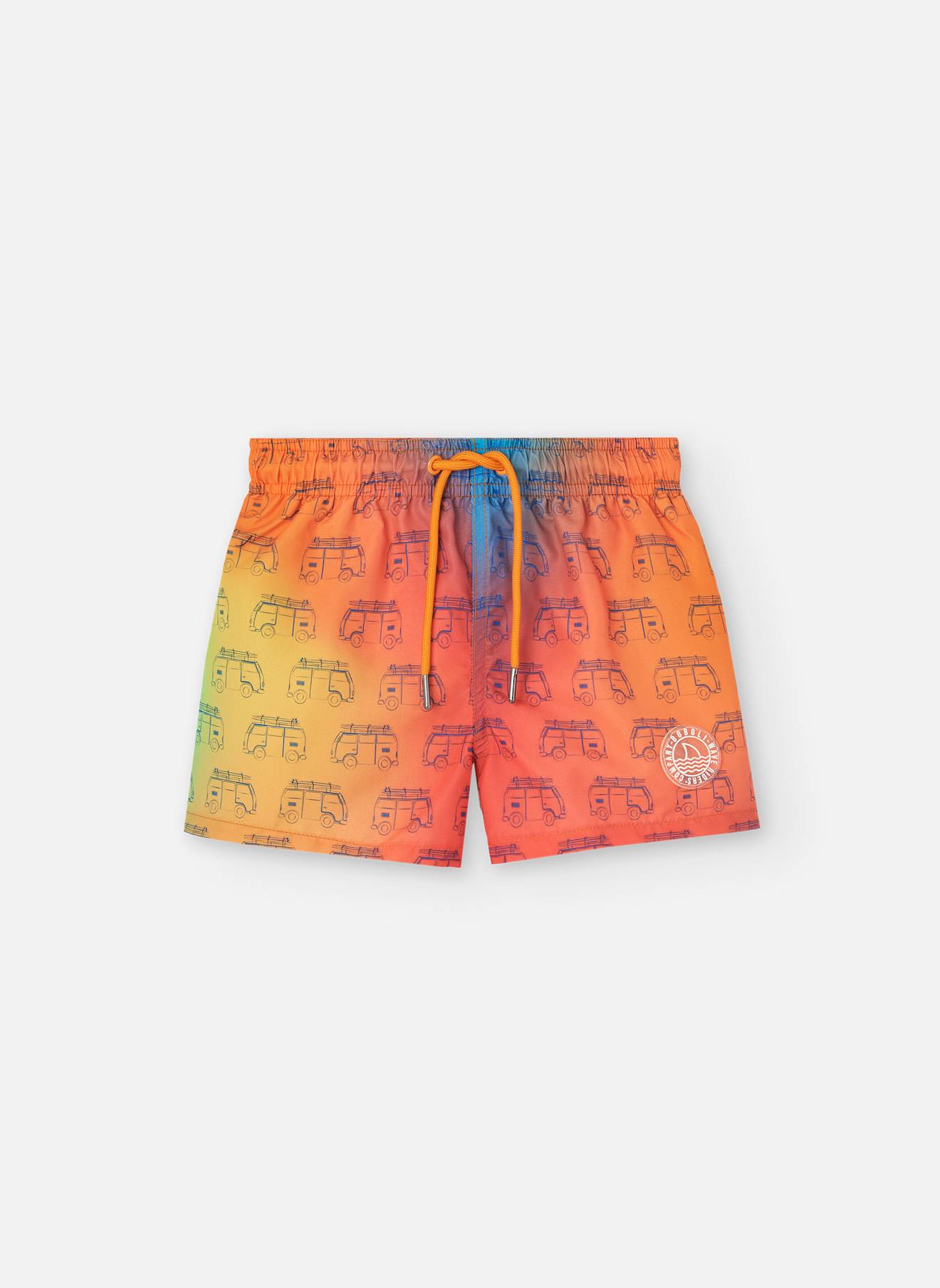 Maillot De Bain Imprimé Avec Cordon De Réglage Orange