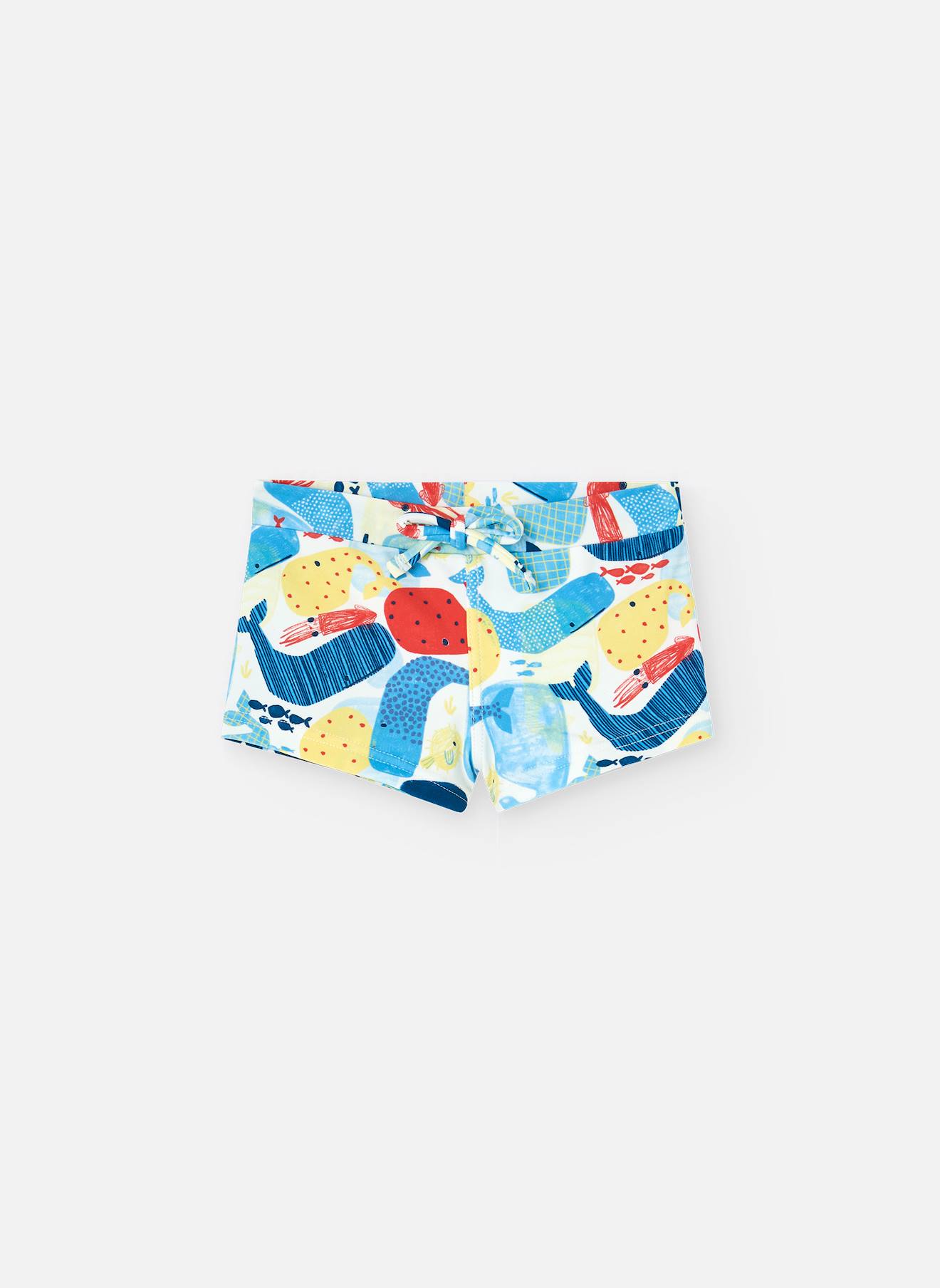 Boxer Avec Imprimé Fantaisie Et Cordon De Réglage Bleu