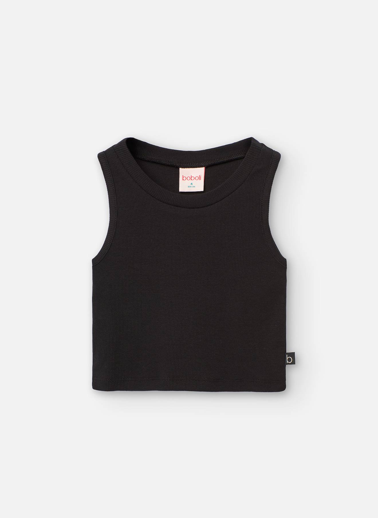 Top maille noir