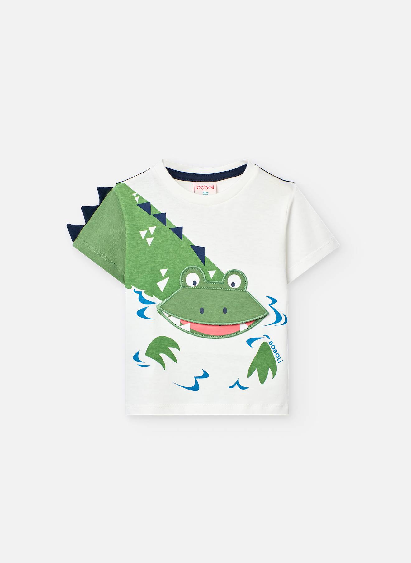 T-shirt En Coton Avec Appliques 3d Blanc