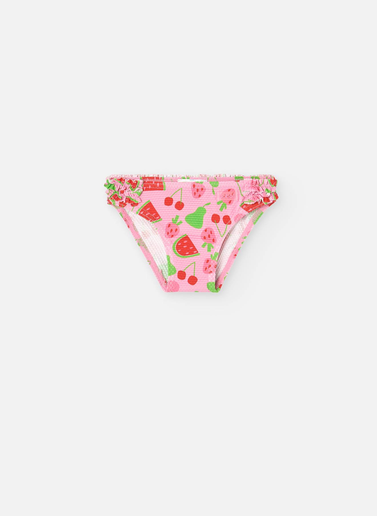 Culotte Imprimée Avec Volants Rose