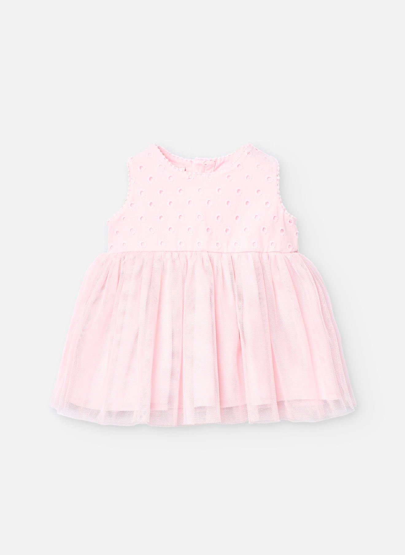 Robe Combinée Sans Manches Rose