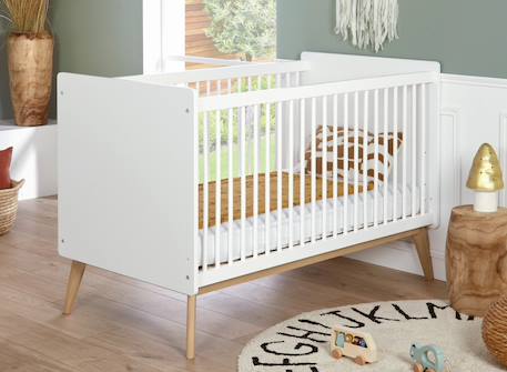 Chambrekids - Lit Bébé Évolutif Gaïa Blanc & Chêne