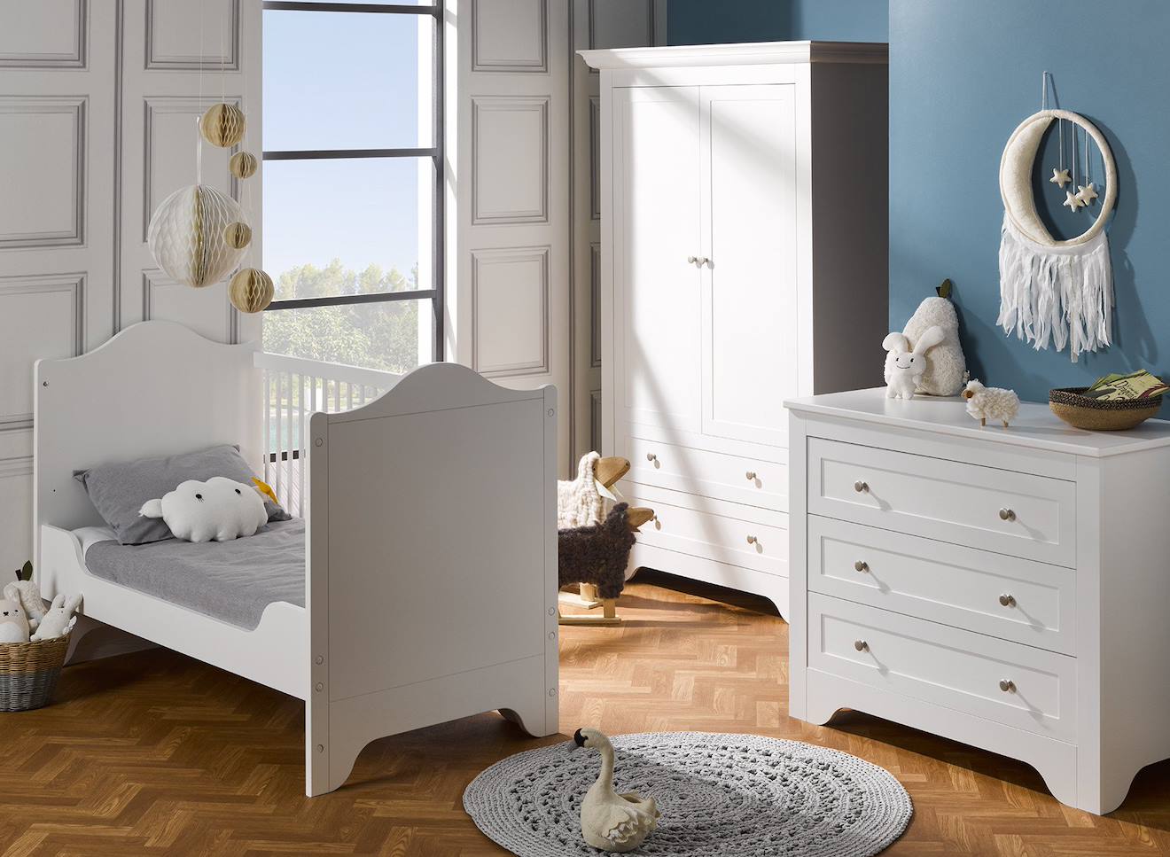 Chambre Bébé Complète Occitane Blanc (Chambrekids) - Image 1