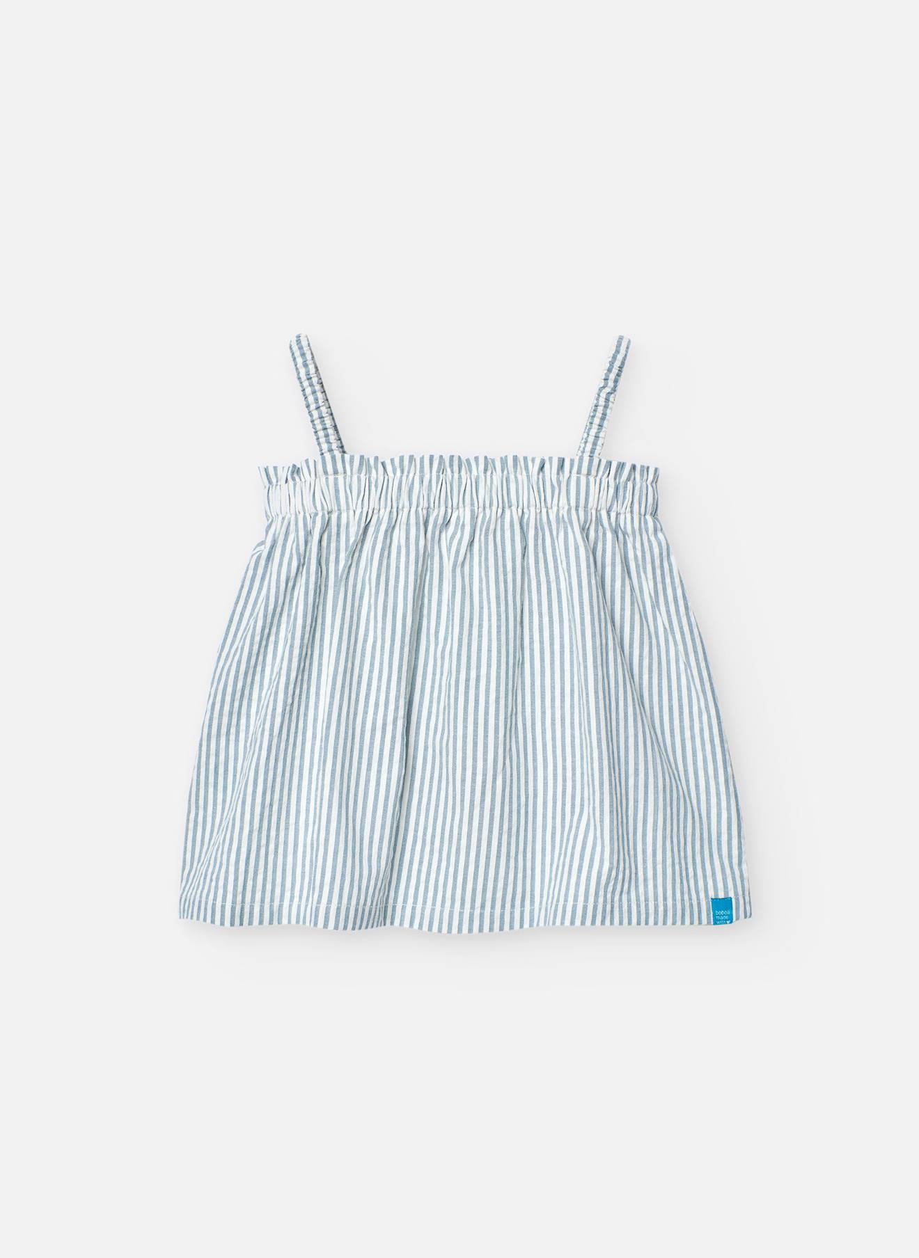 Top En Coton Avec Imprimé Rayé Vert