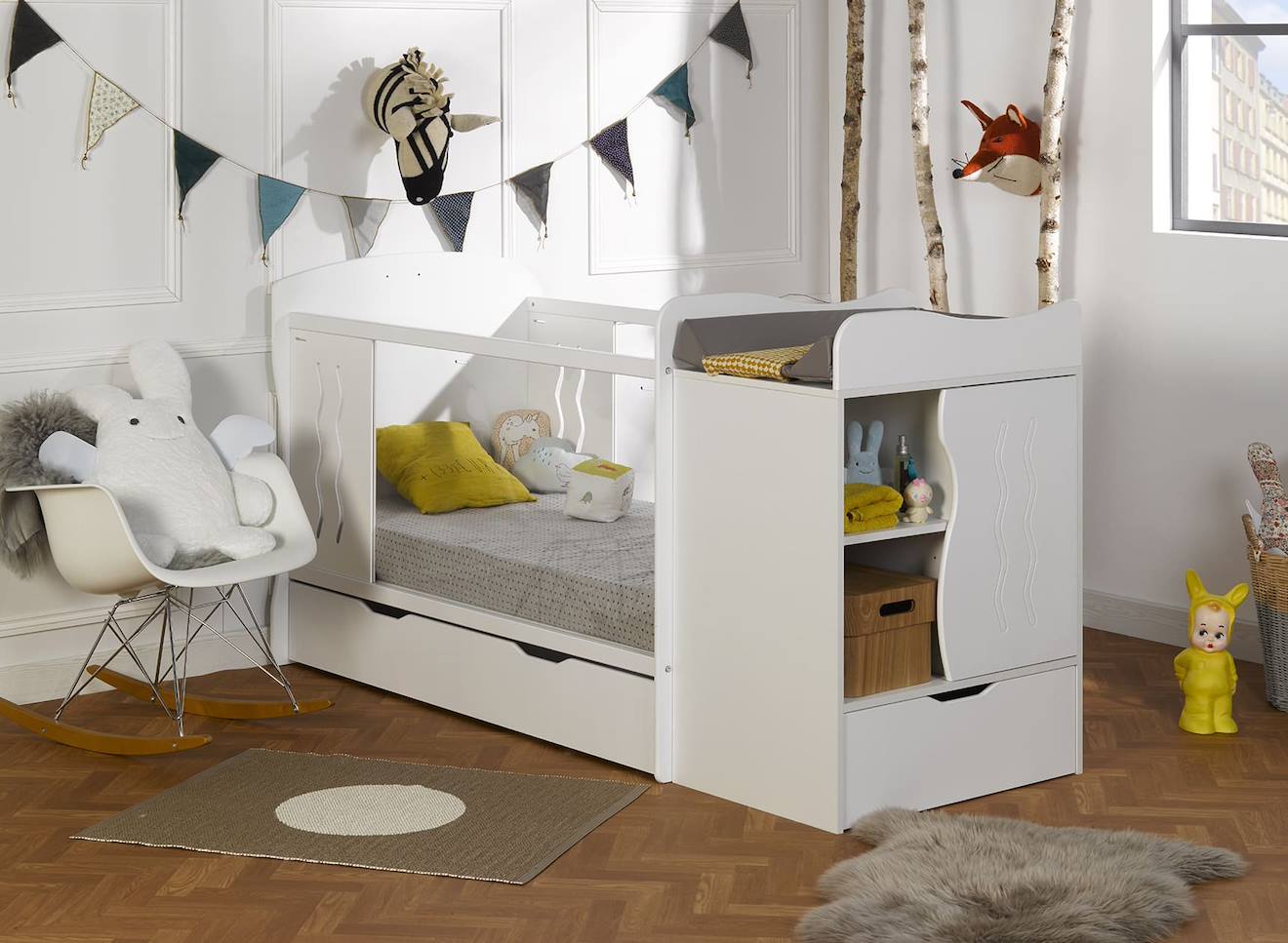 Chambre Bébé Évolutive Belem Blanc