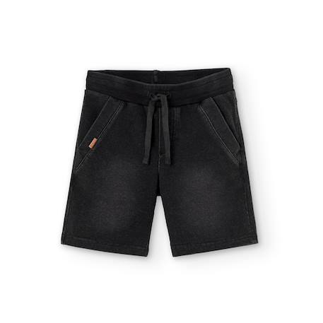 Garçon-Short-Bermuda en tricot avec cordon de serrage