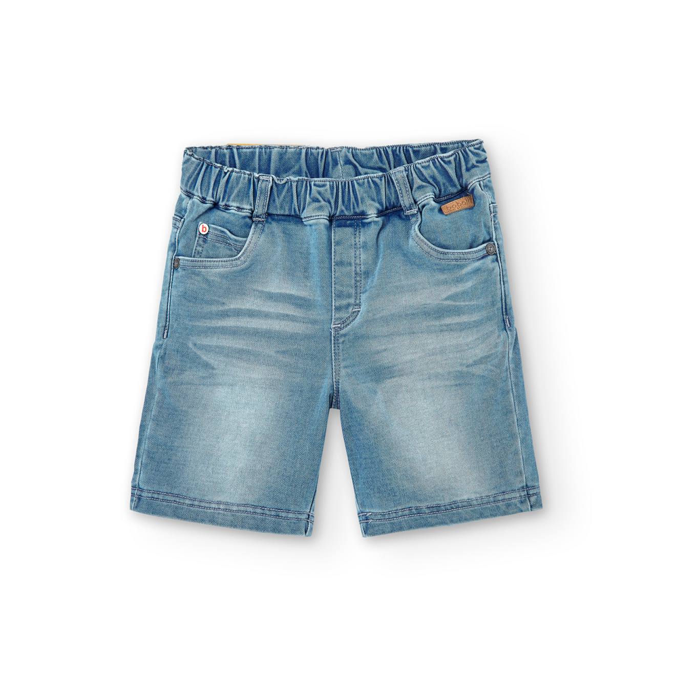 Bermuda En Denim À Cinq Poches Bleu