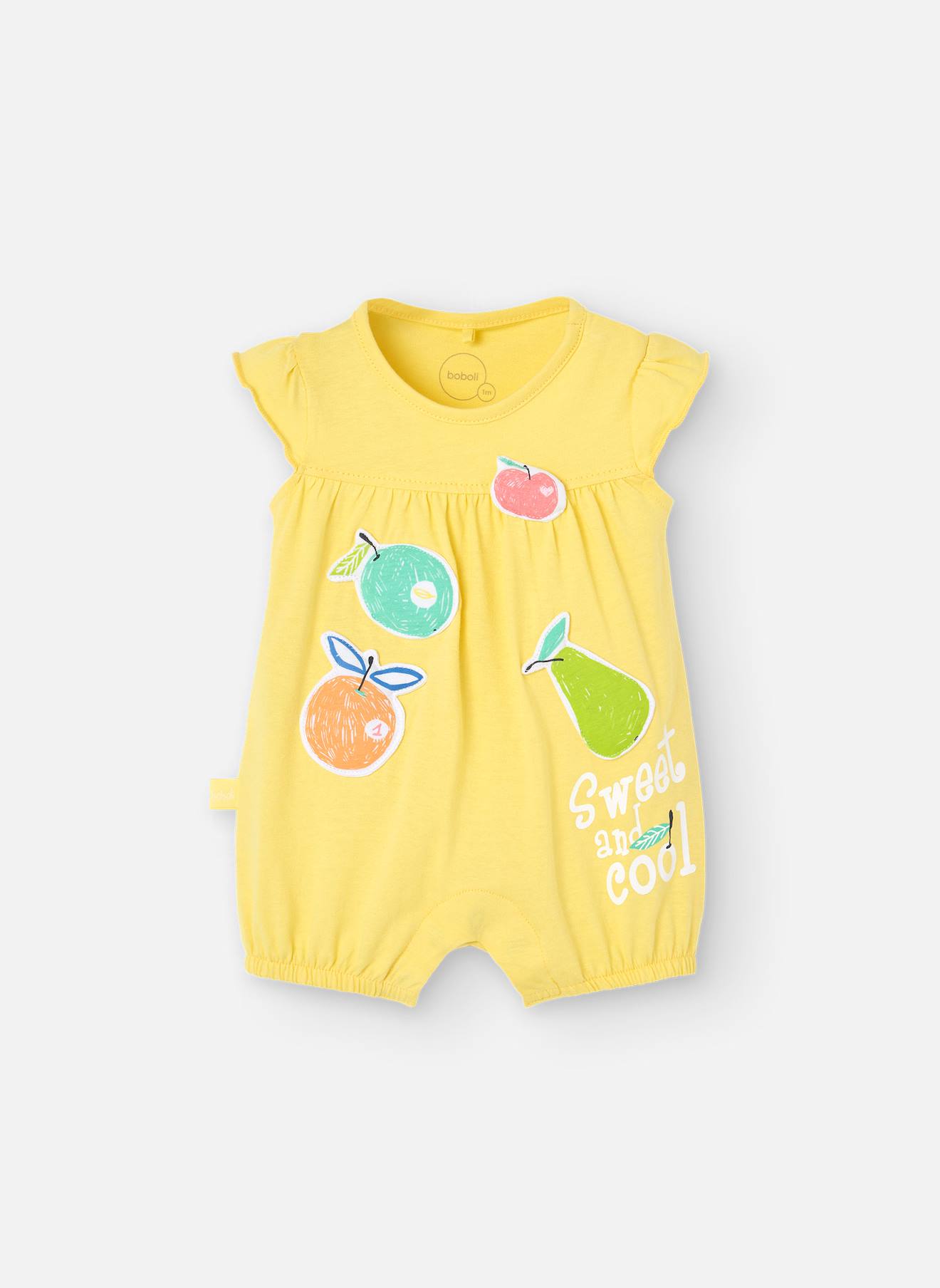 Grenouillère En Tricot Jaune