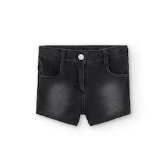 Short en denim avec bouton et fermeture éclair  - vertbaudet enfant