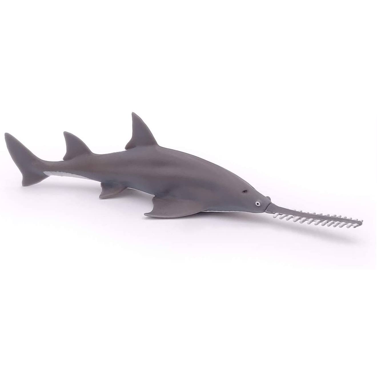Figurine Poisson Scie Gris