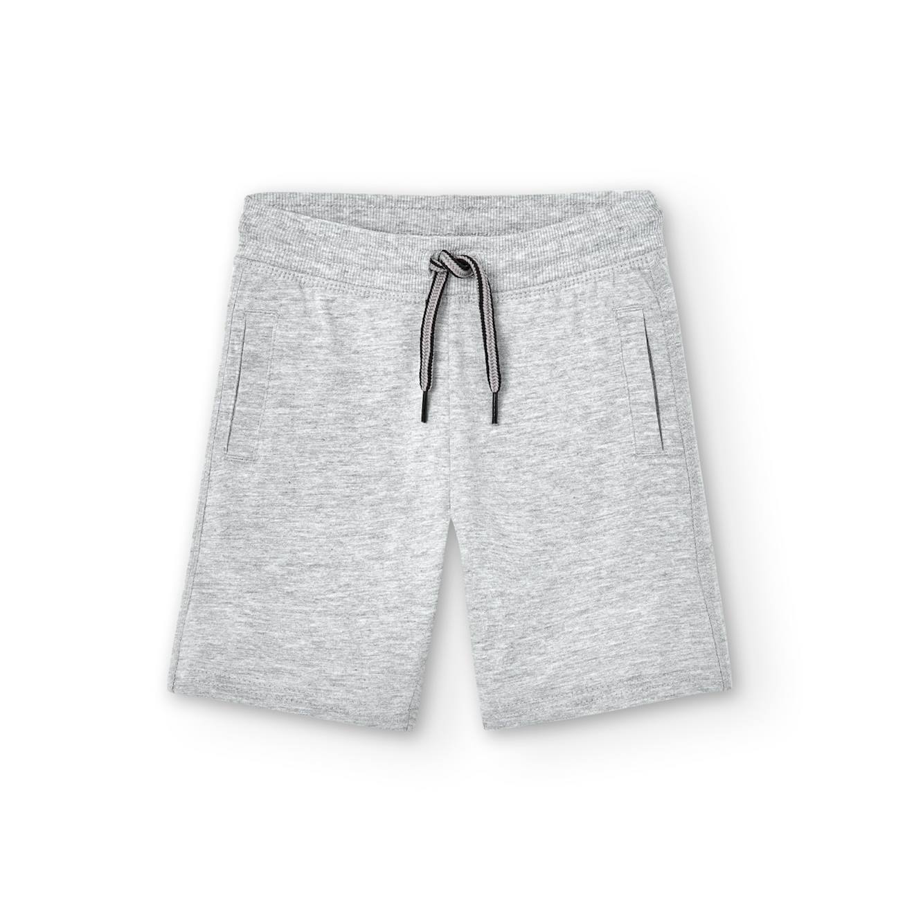 Bermuda Uni Avec Cordon De Serrage Gris