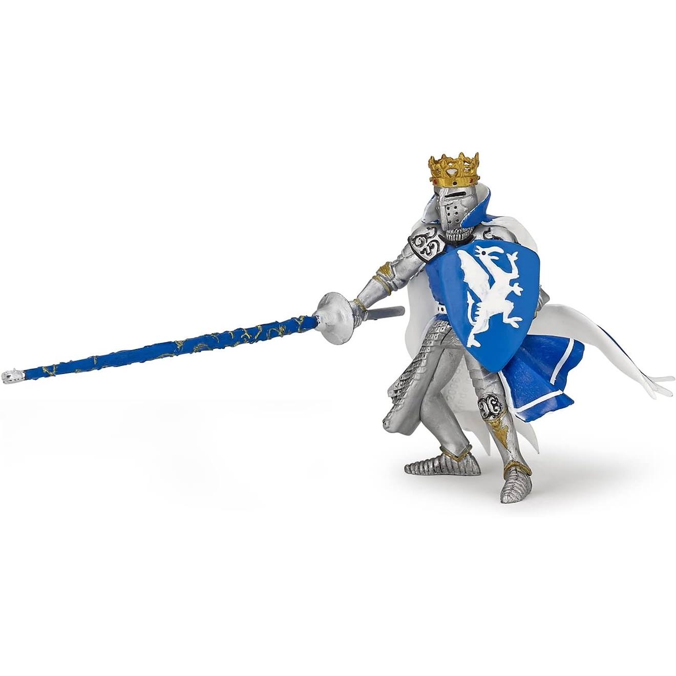 Figurine Roi Au Dragon Bleu Bleu