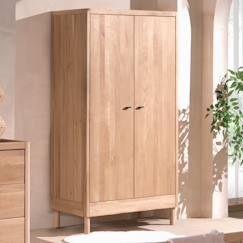 Chambre et rangement-Armoire 2 portes en chêne massif  romane