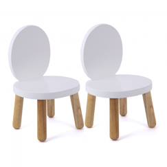 Chambre et rangement-Chambre-Lot de 2 ma première chaise enfant ovaline  1-4 ans