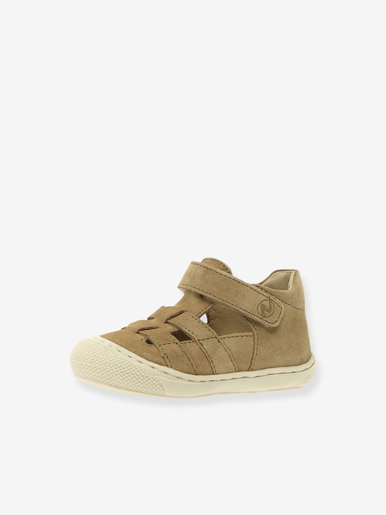Bottillons semi-ouverts bébé beige Bottillons semi-ouverts bébé beige