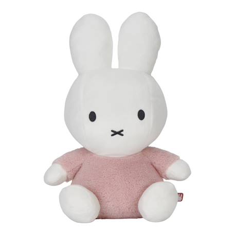 Miffy - Peluche Miffy - Fluffy - 35 Cm Rose Et Blanc