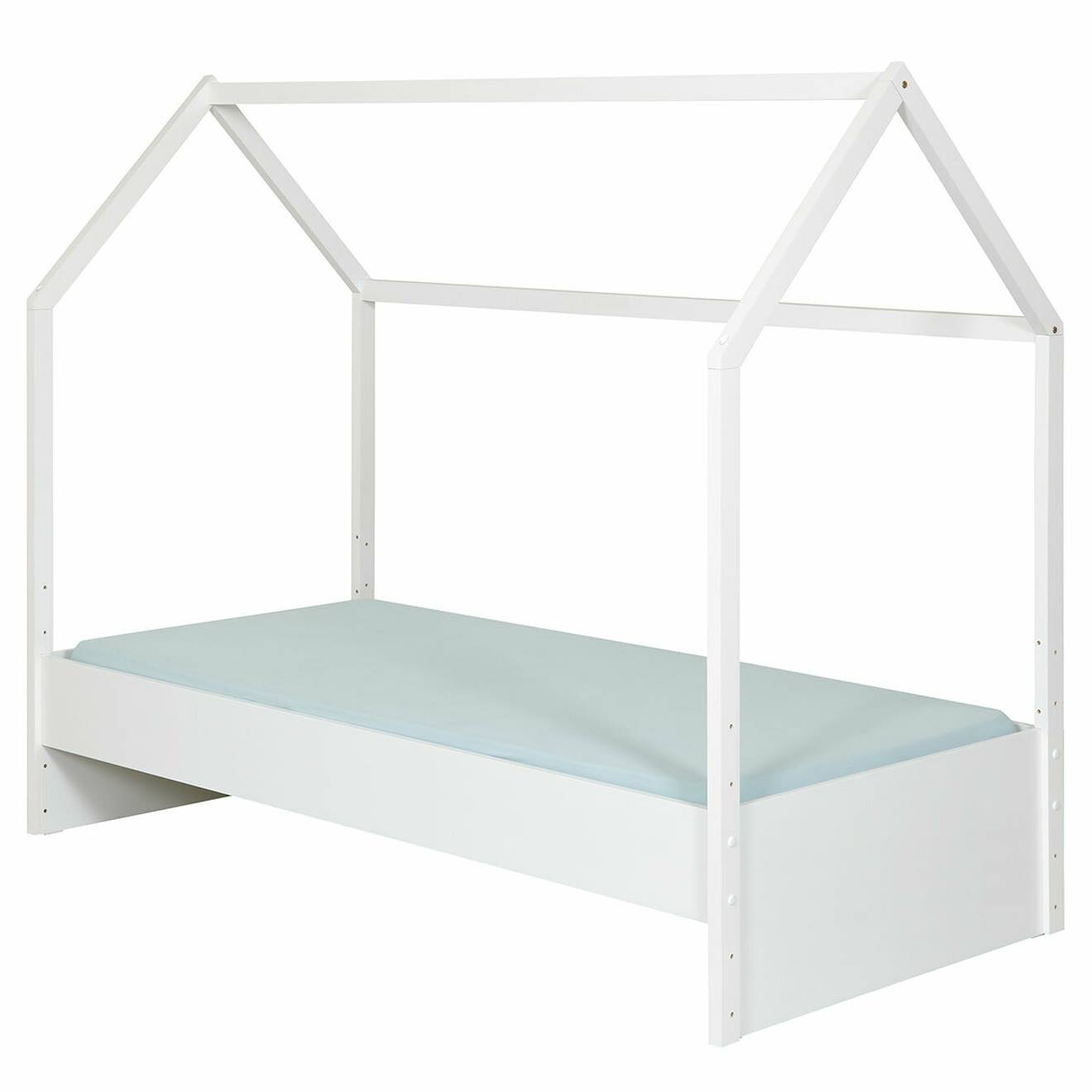 Pack Lit Cabane Avec Matelas Pika Blanc