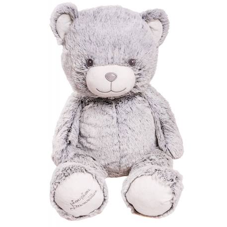 Pioupiou Et Merveilles - Peluche Géante Ours Gaston Gris - Made In France Gris
