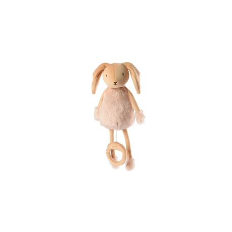Pioupiou Et Merveilles - Peluche Boîte À Musique - Valentin Le Lapin Beige
