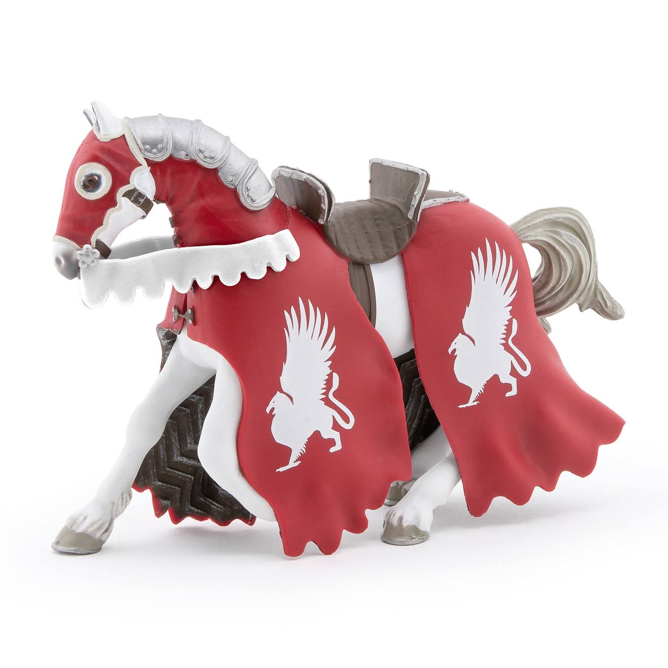 Figurine Cheval Du Chevalier Griffon Rouge Rouge