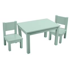 Chambre et rangement-Ensemble table et chaises enfant en bois    4-7 ans