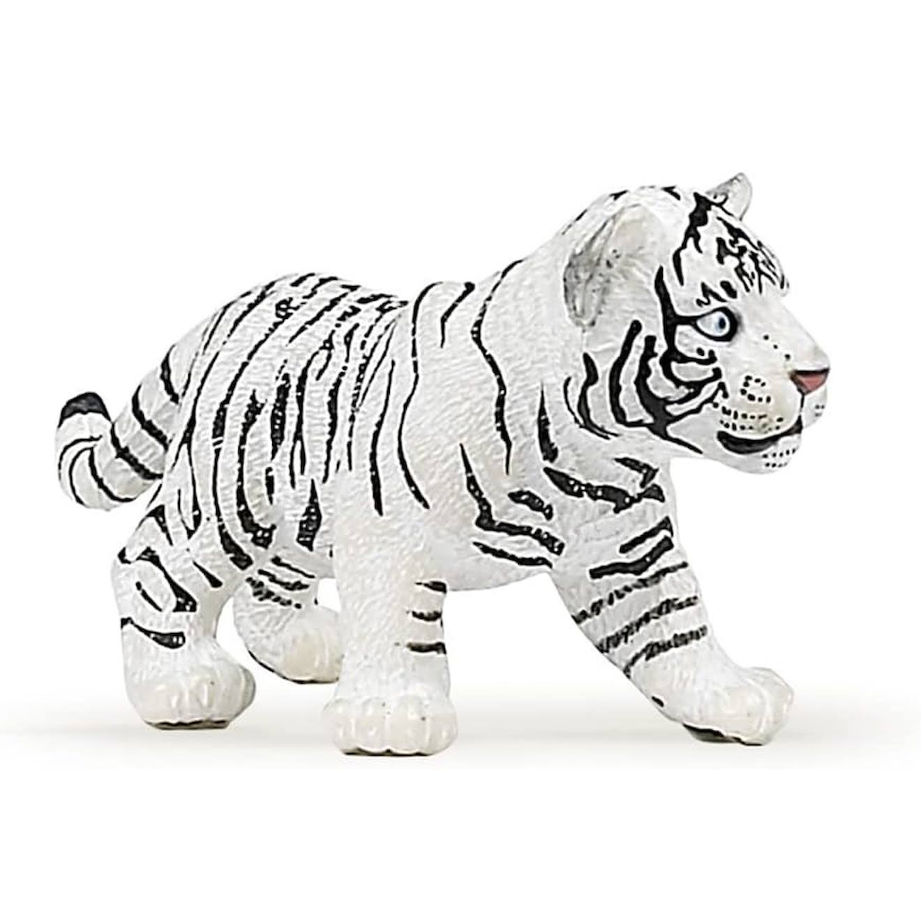 Figurine Bébé Tigre Blanc Blanc