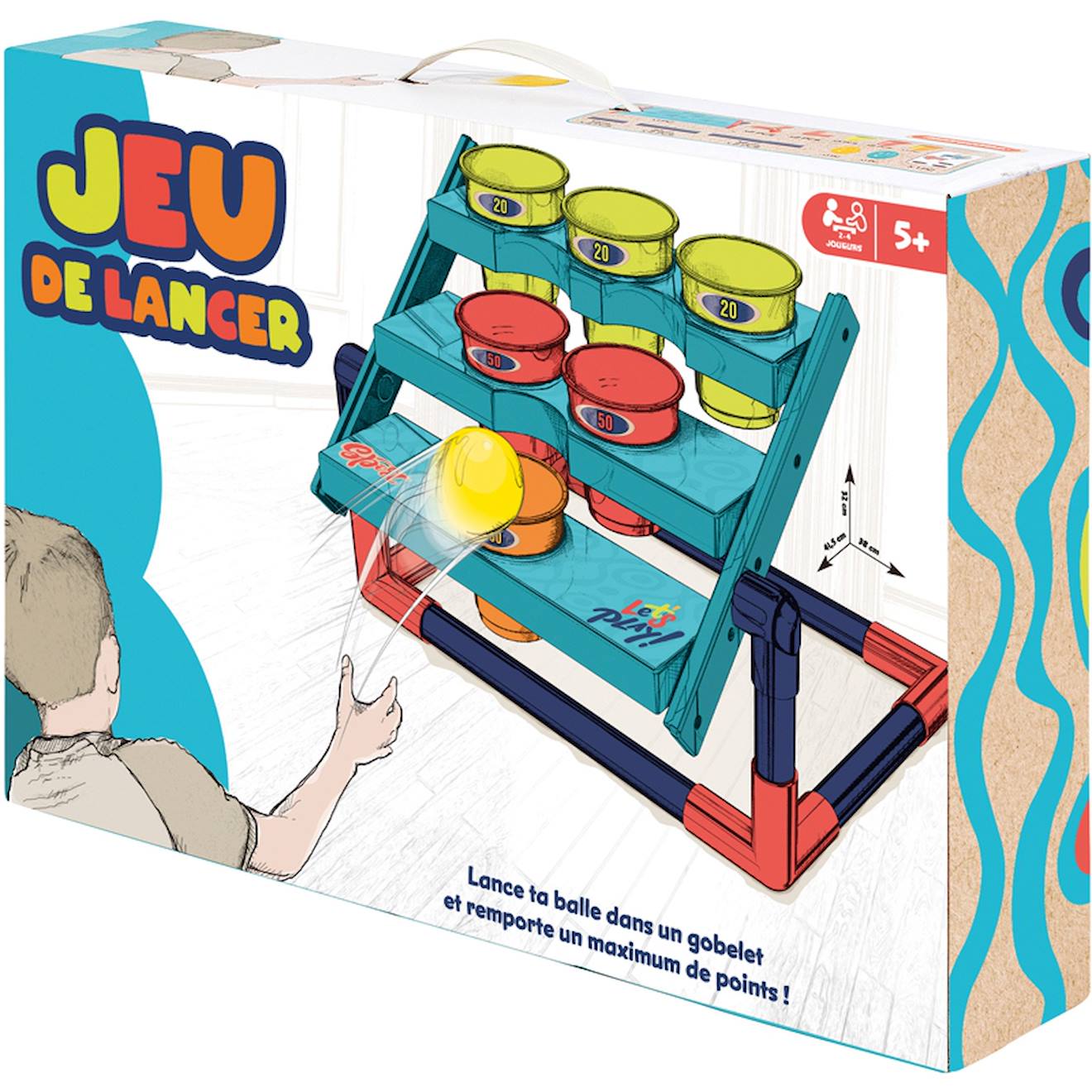 Jeu De Gobelets Géants Multicolore