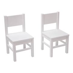 Chambre et rangement-Chambre-Lot de 2  chaises enfant  en bois  4-7 ans