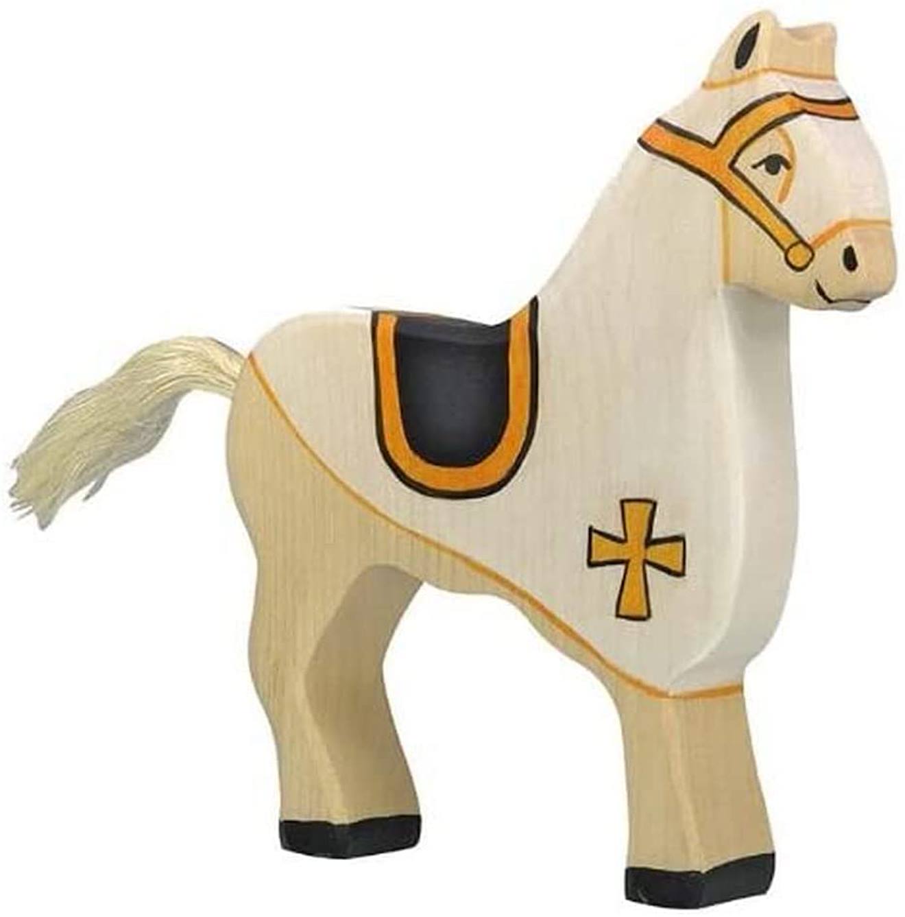 Figurine Cheval Du Chevalier Blanc Blanc