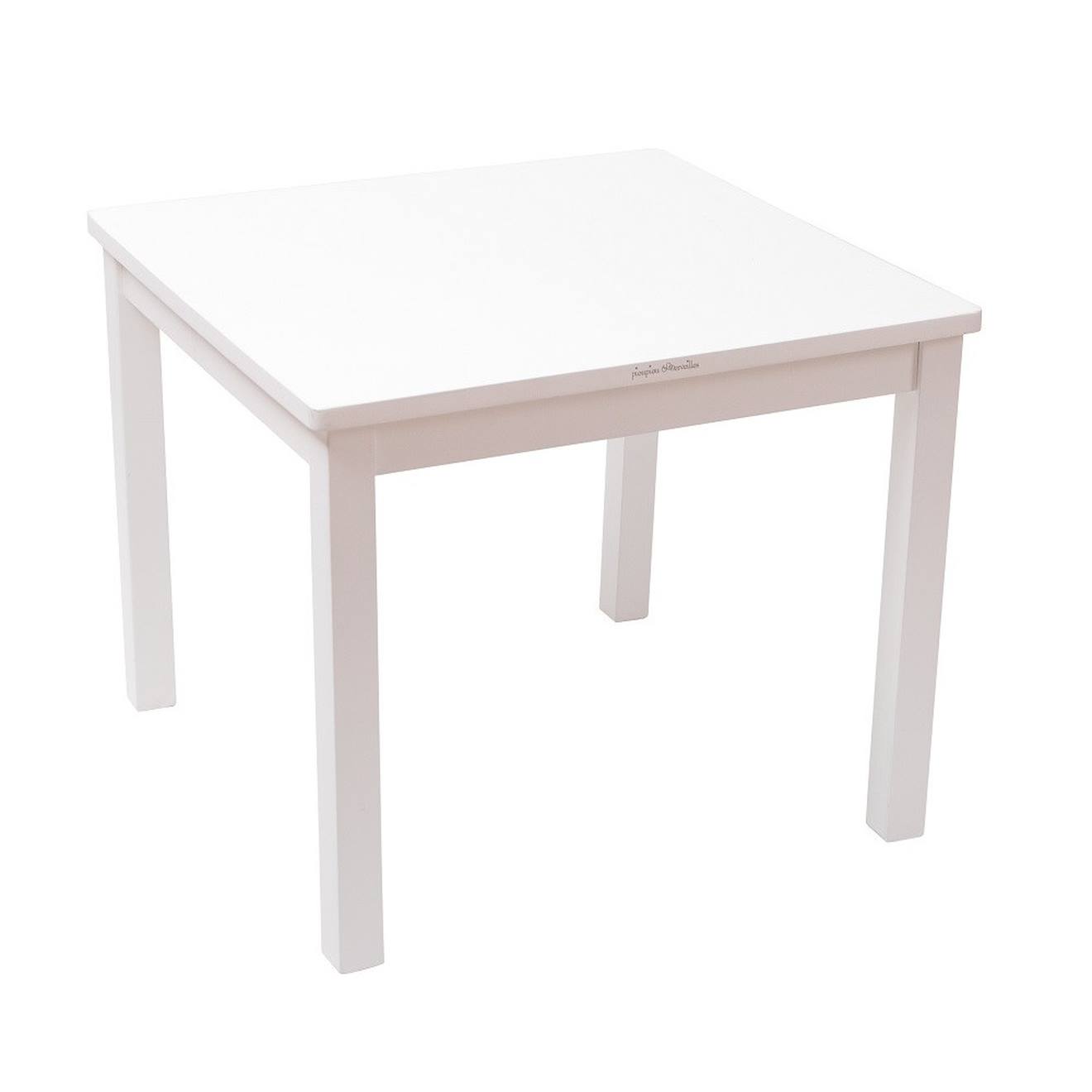Table Enfant En Bois 4-7 Ans Blanc