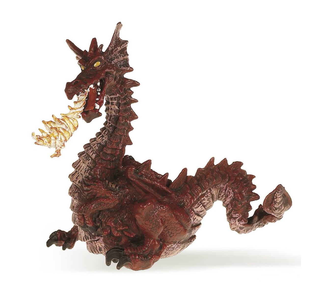 Figurine Dragon Rouge Avec Flamme Rouge