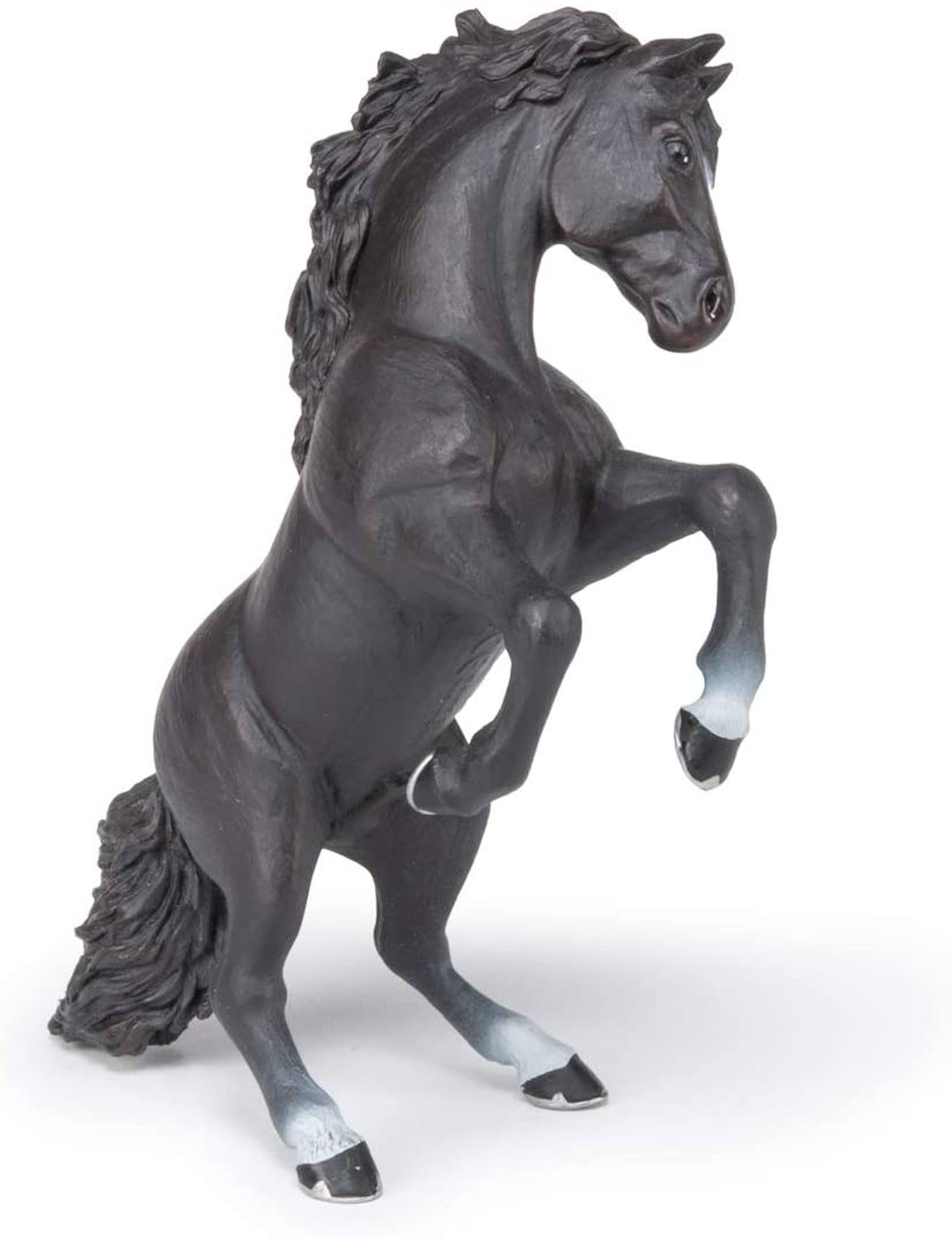 Figurine Cheval Cabré Noir Noir