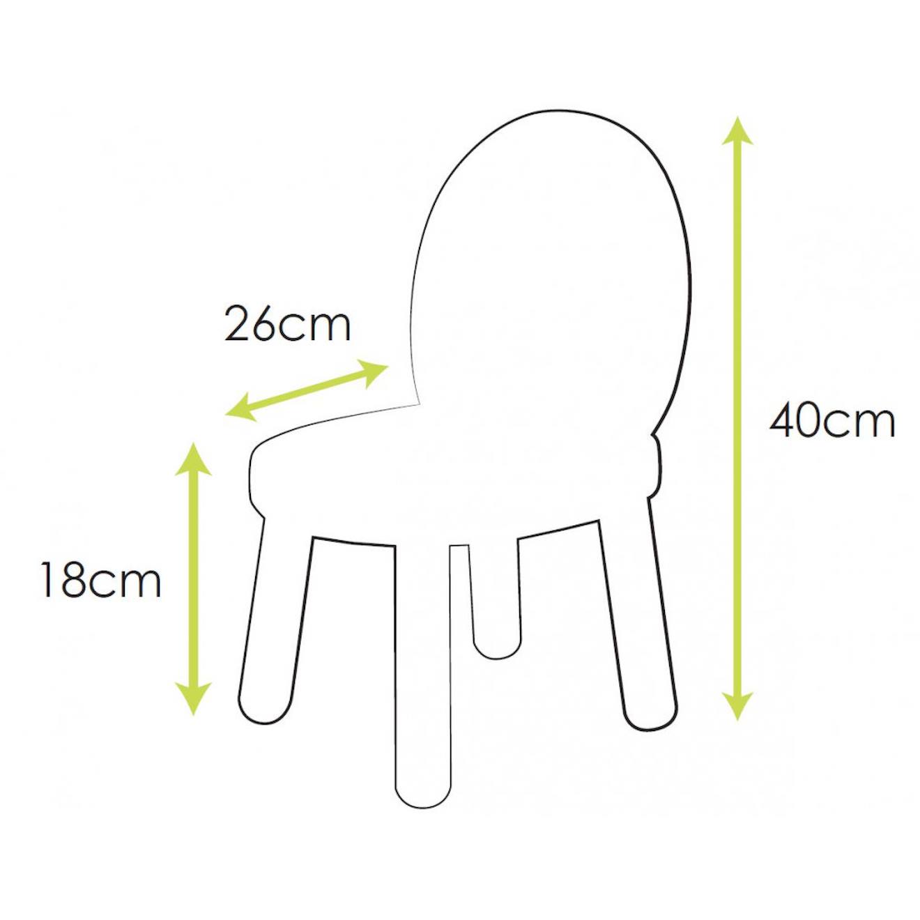 Lot De 2 Ma Première Chaise Enfant Ovaline 1-4 Ans Blanc Et Bois (Pioupiou Et Merveilles) - Image 1