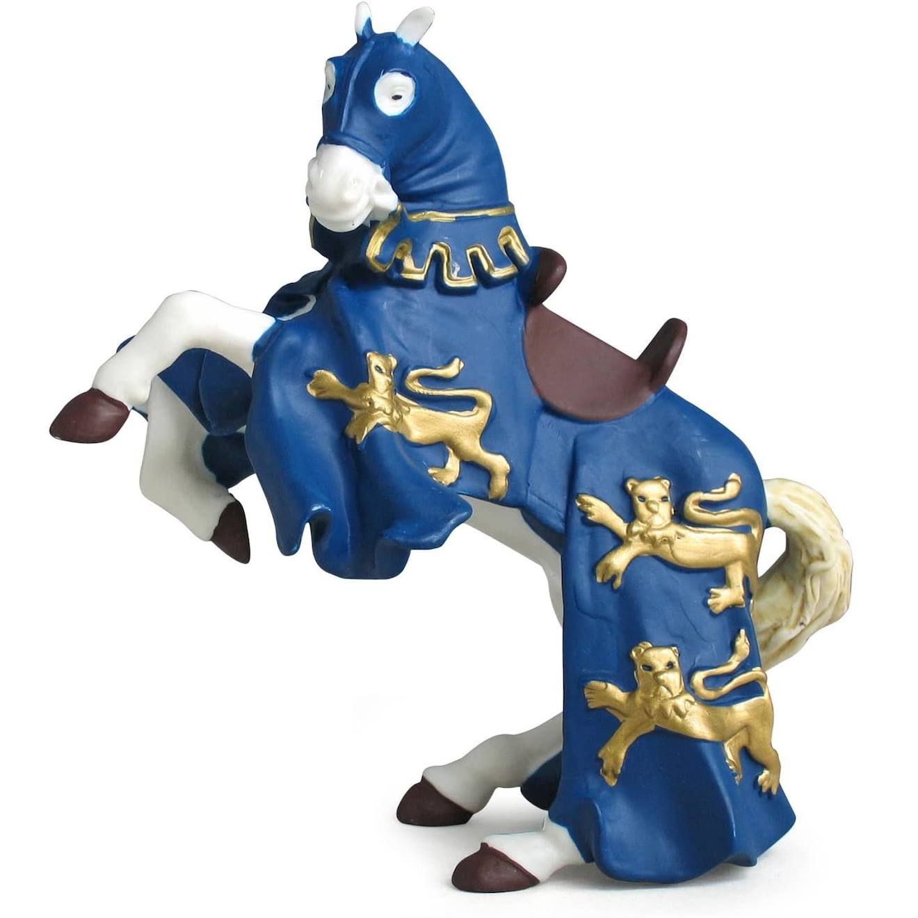 Figurine Cheval Du Roi Richard Bleu Bleu