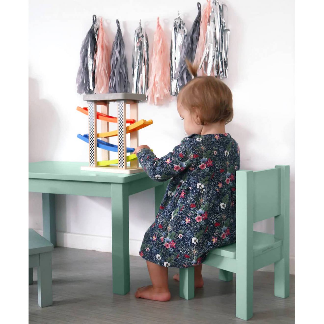 Lot De 2 Ma Première Chaise Enfant Montessori 1-4 Ans Vert Sauge (Pioupiou Et Merveilles) - Image 2