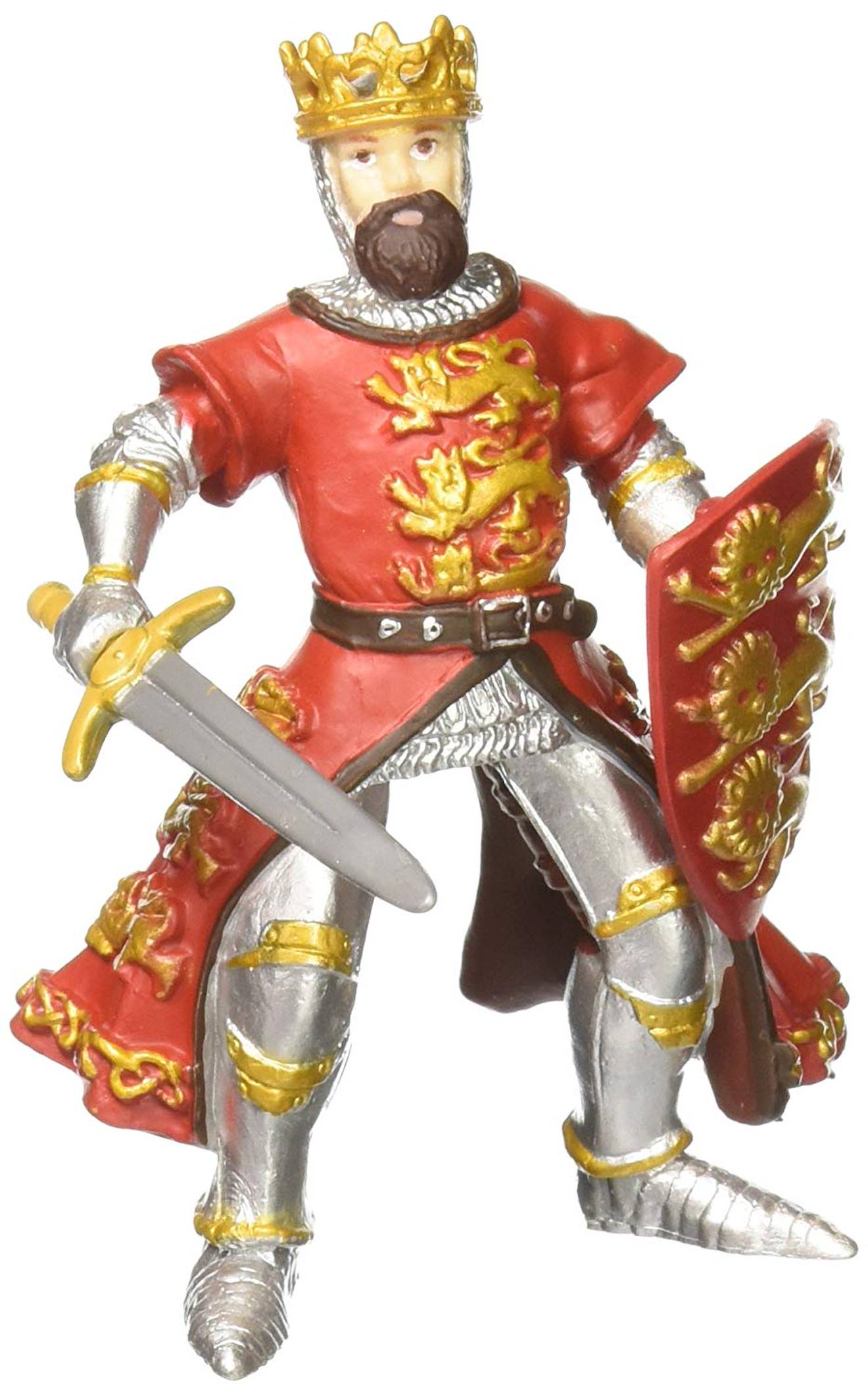 Figurine Roi Richard Rouge Rouge