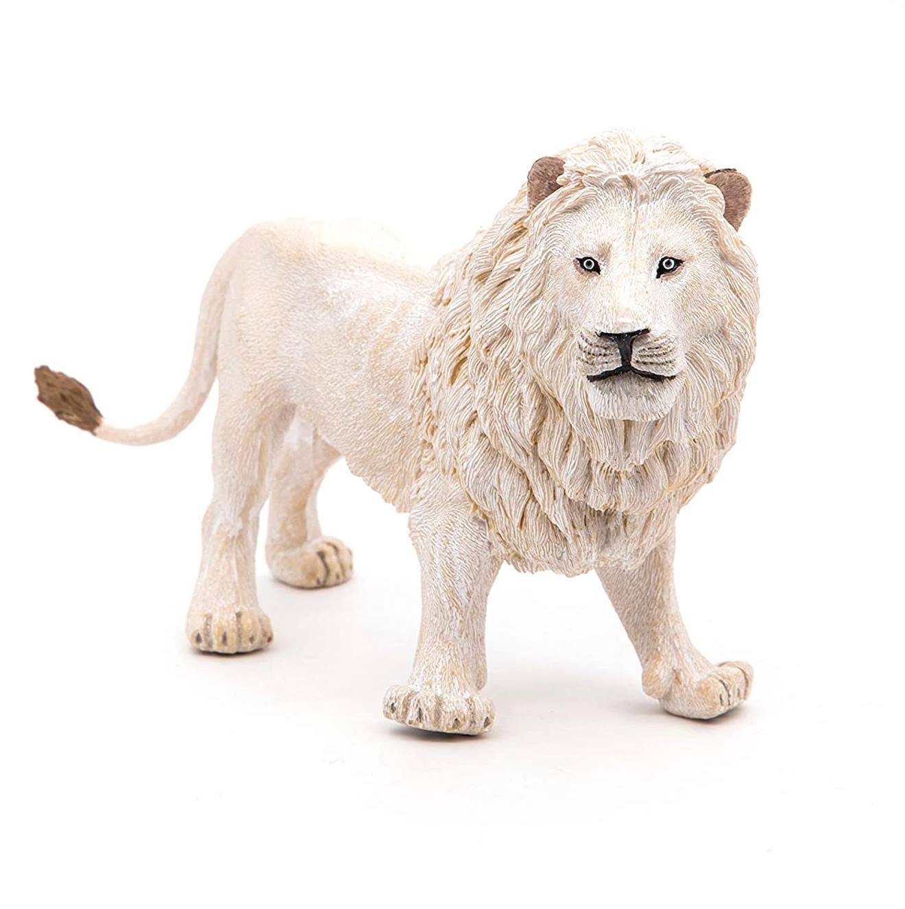 Figurine Lion Blanc Blanc