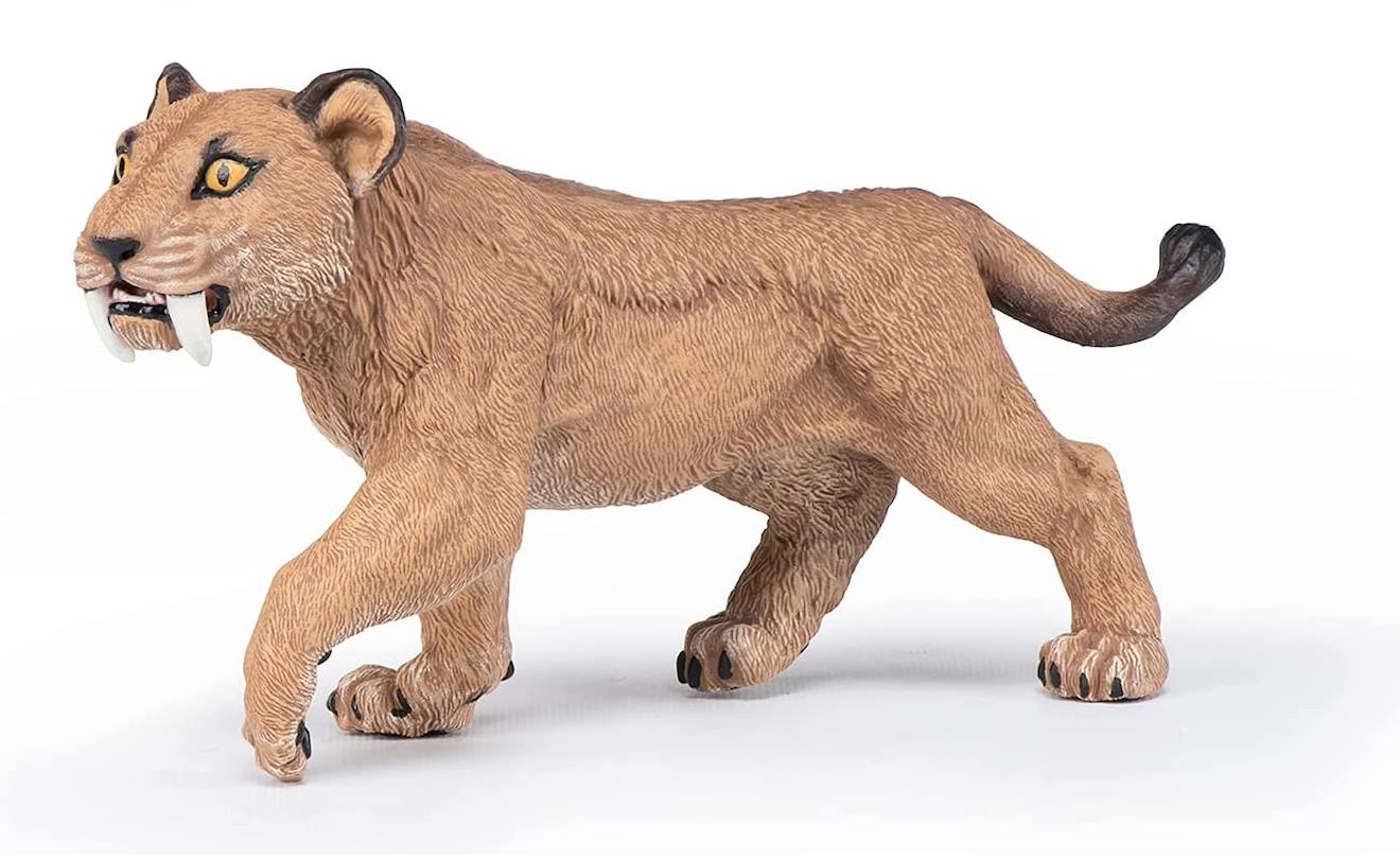 Figurine Jeune Smilodon Marron
