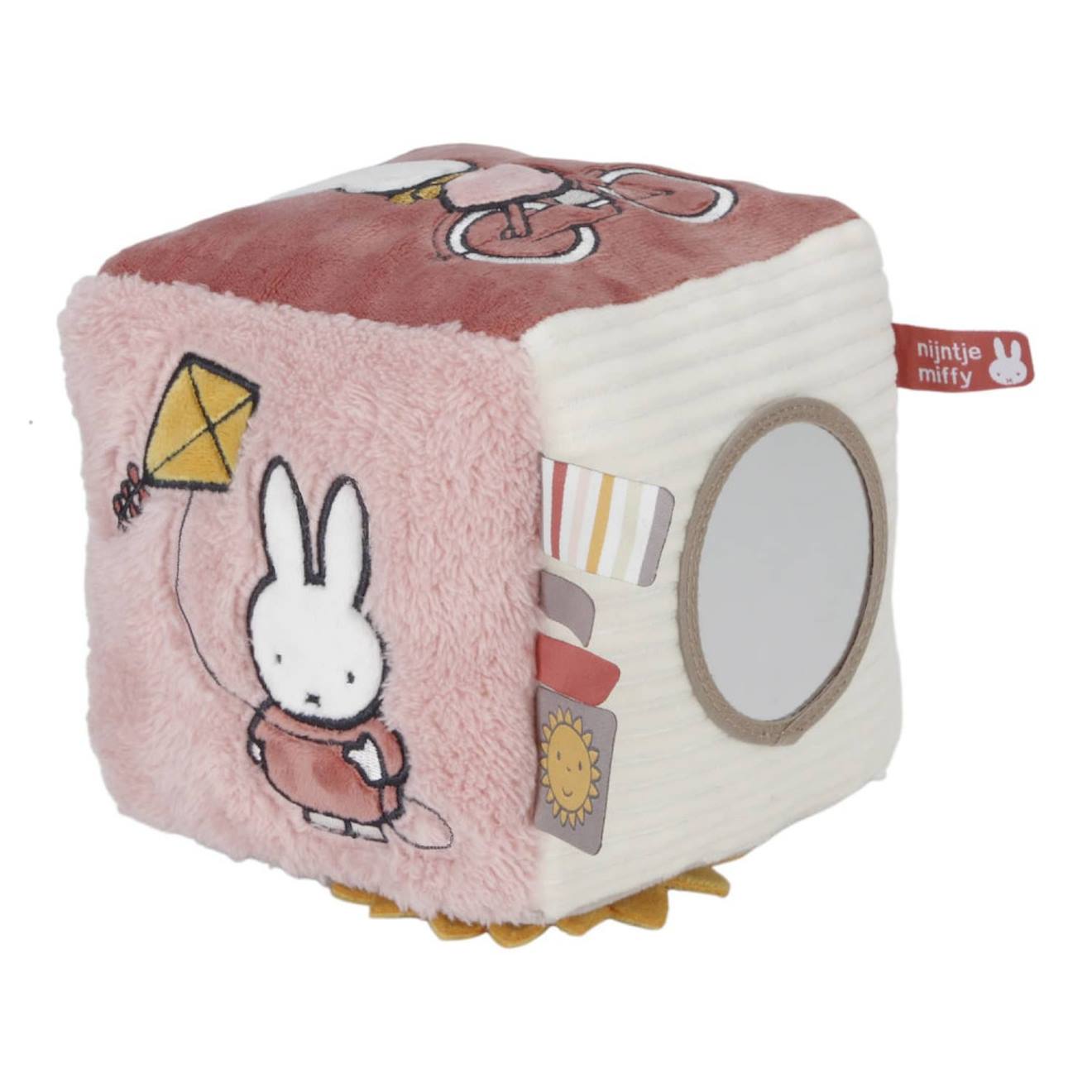 Cube D'activités 15cm - Miffy Fluffy Rose Et Blanc