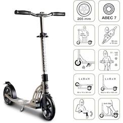 Jouet-Jeux de plein air-Six degrees trottinette aluminium 205 mm