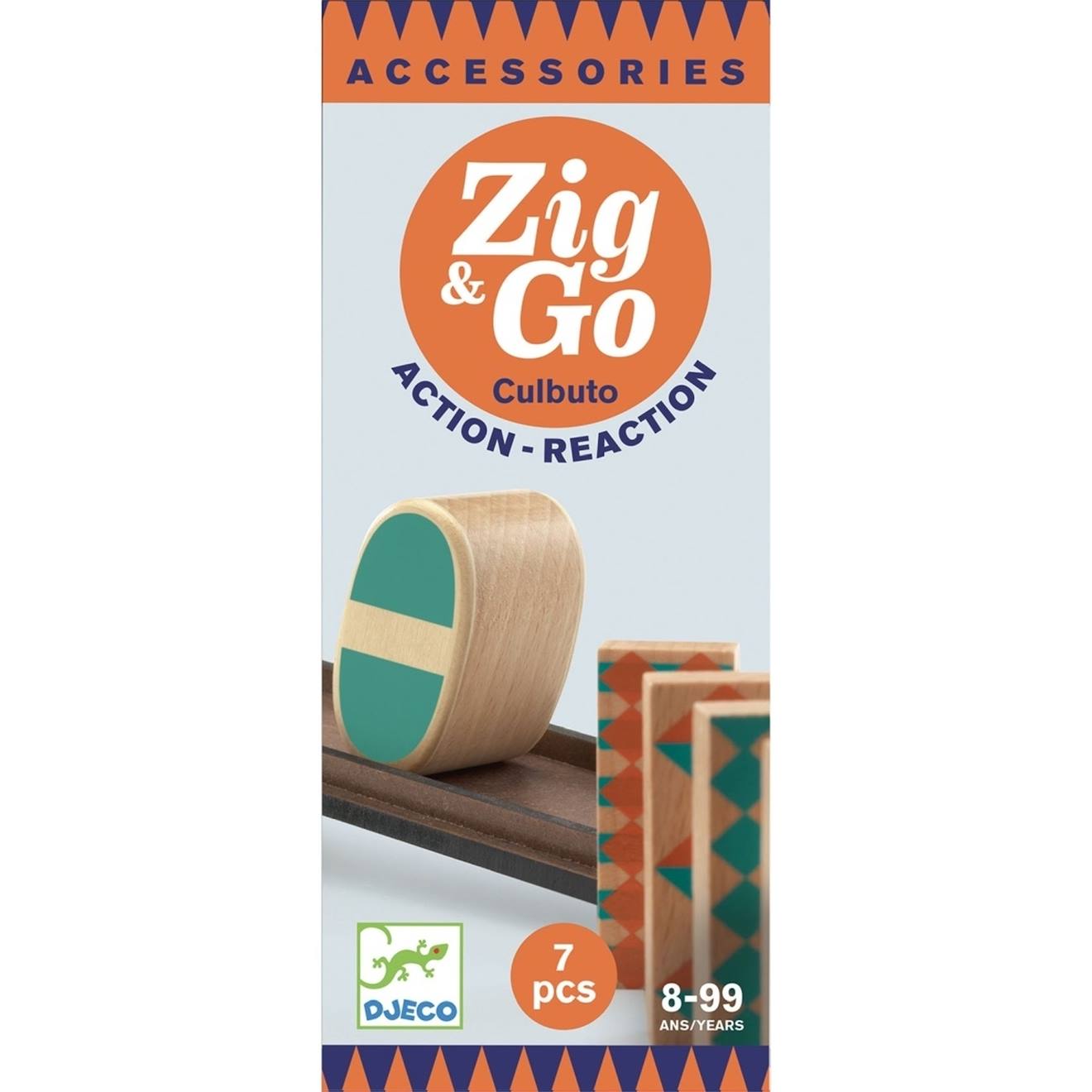 Djeco Jeu D'action Et Reaction Zig & Go - Culbuto Multicolore